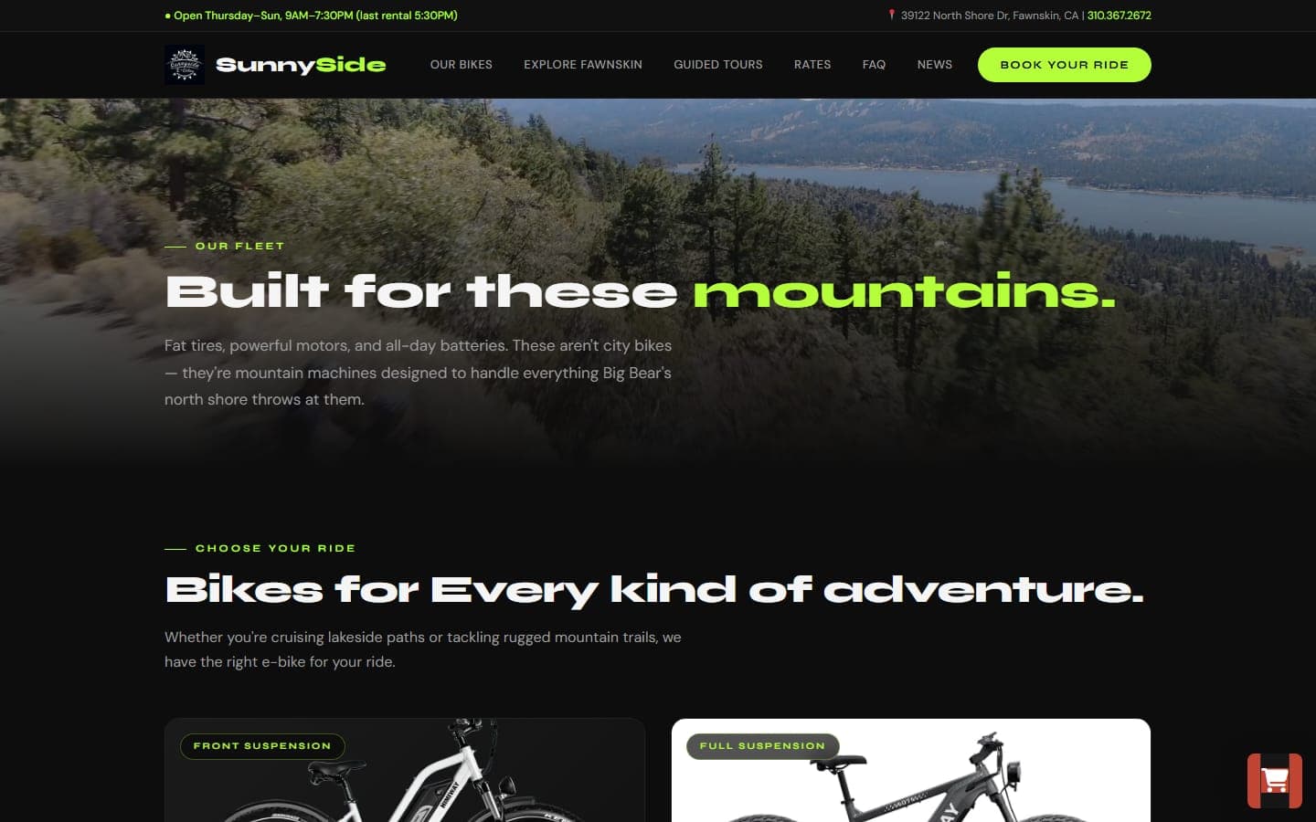 Sunnyside E-Bikes Our Bikes — desktop